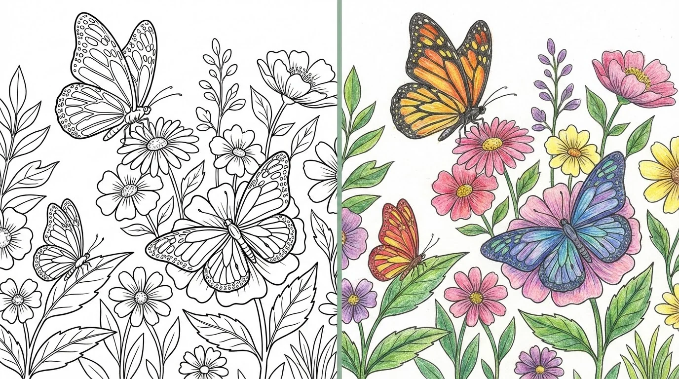 butterfly coloring pages