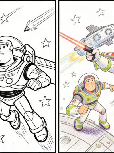 Buzz Lightyear coloring pages