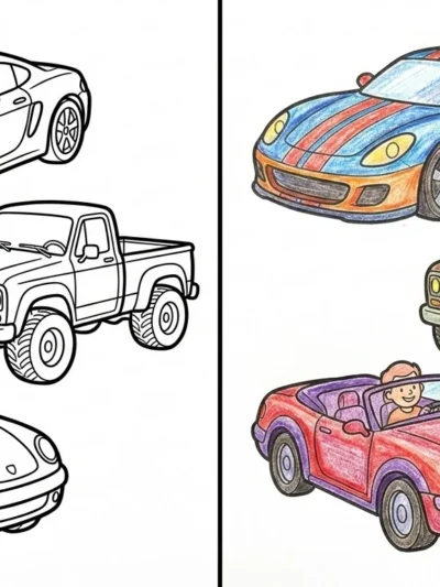 Car coloring pages