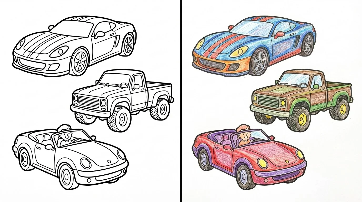 car coloring pages
