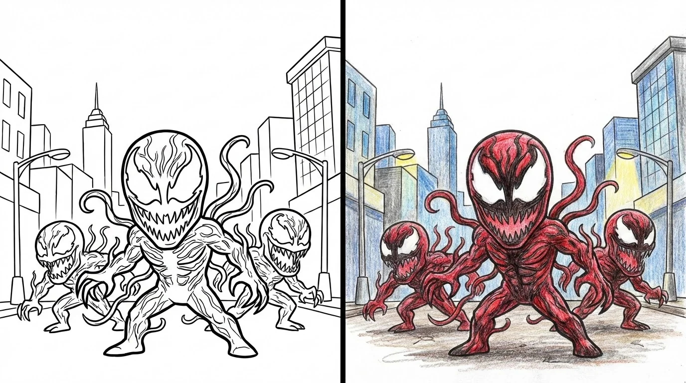 carnage coloring pages