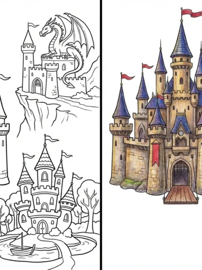 Castle coloring pages
