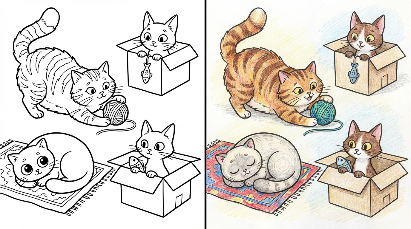 cat coloring pages