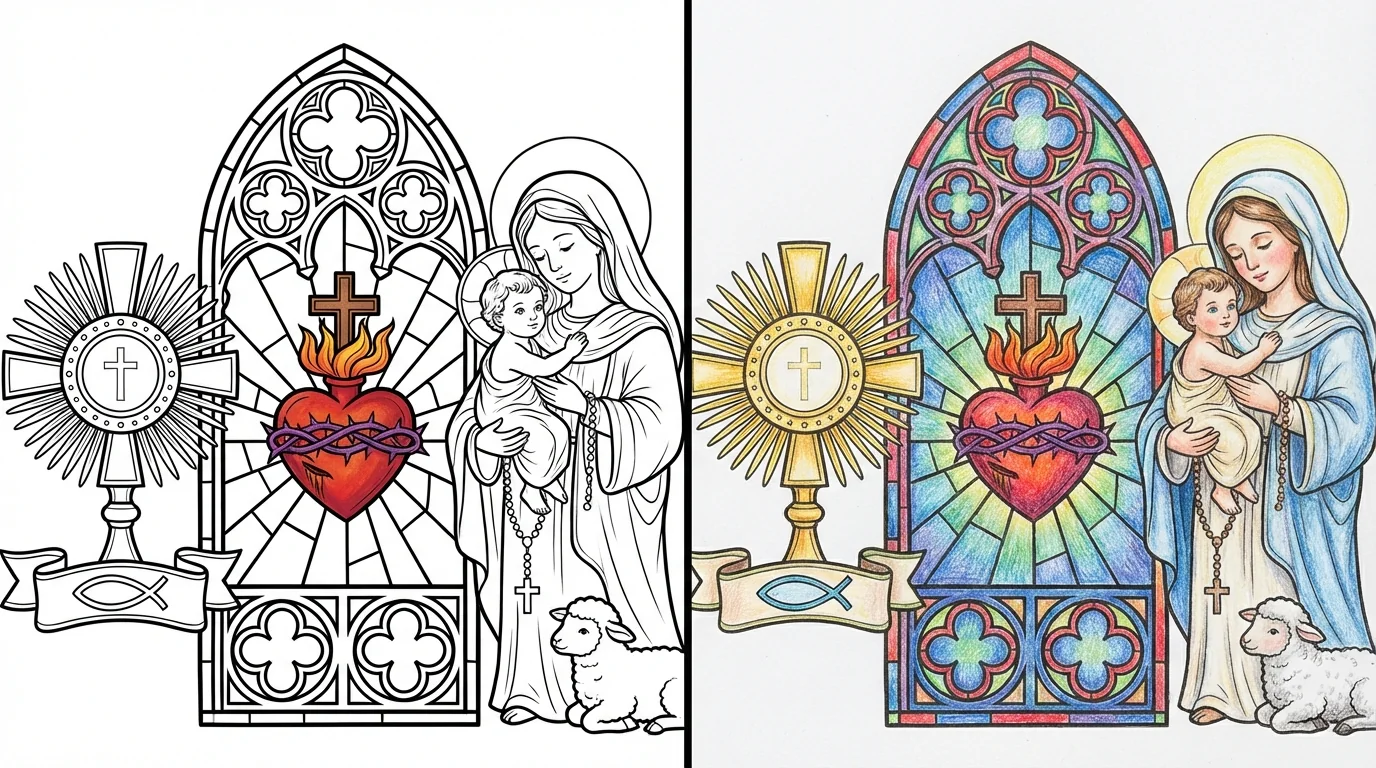 catholic coloring pages