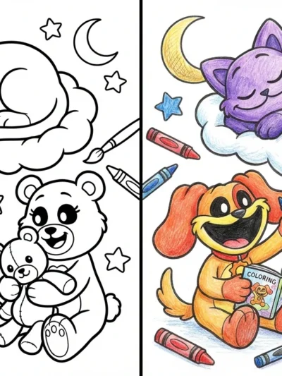 Catnap coloring pages