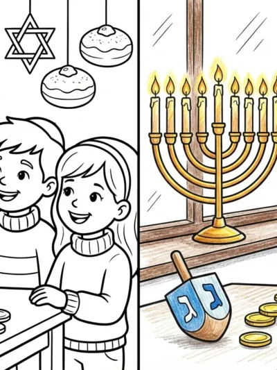 Chanukah coloring pages