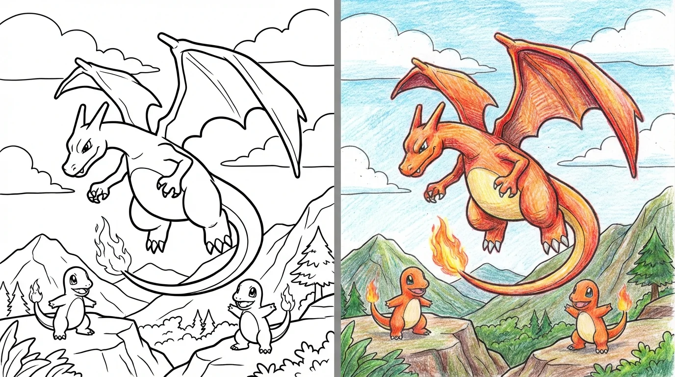 charizard coloring pages