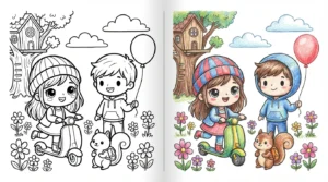 chibi coloring pages