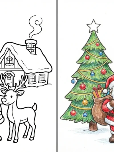 Christmas coloring pages