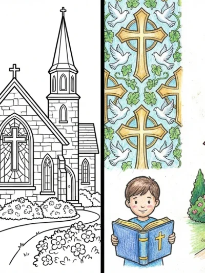 Church coloring pages