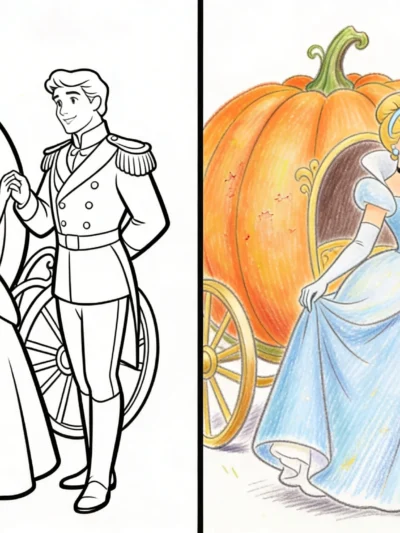 Cinderella coloring pages