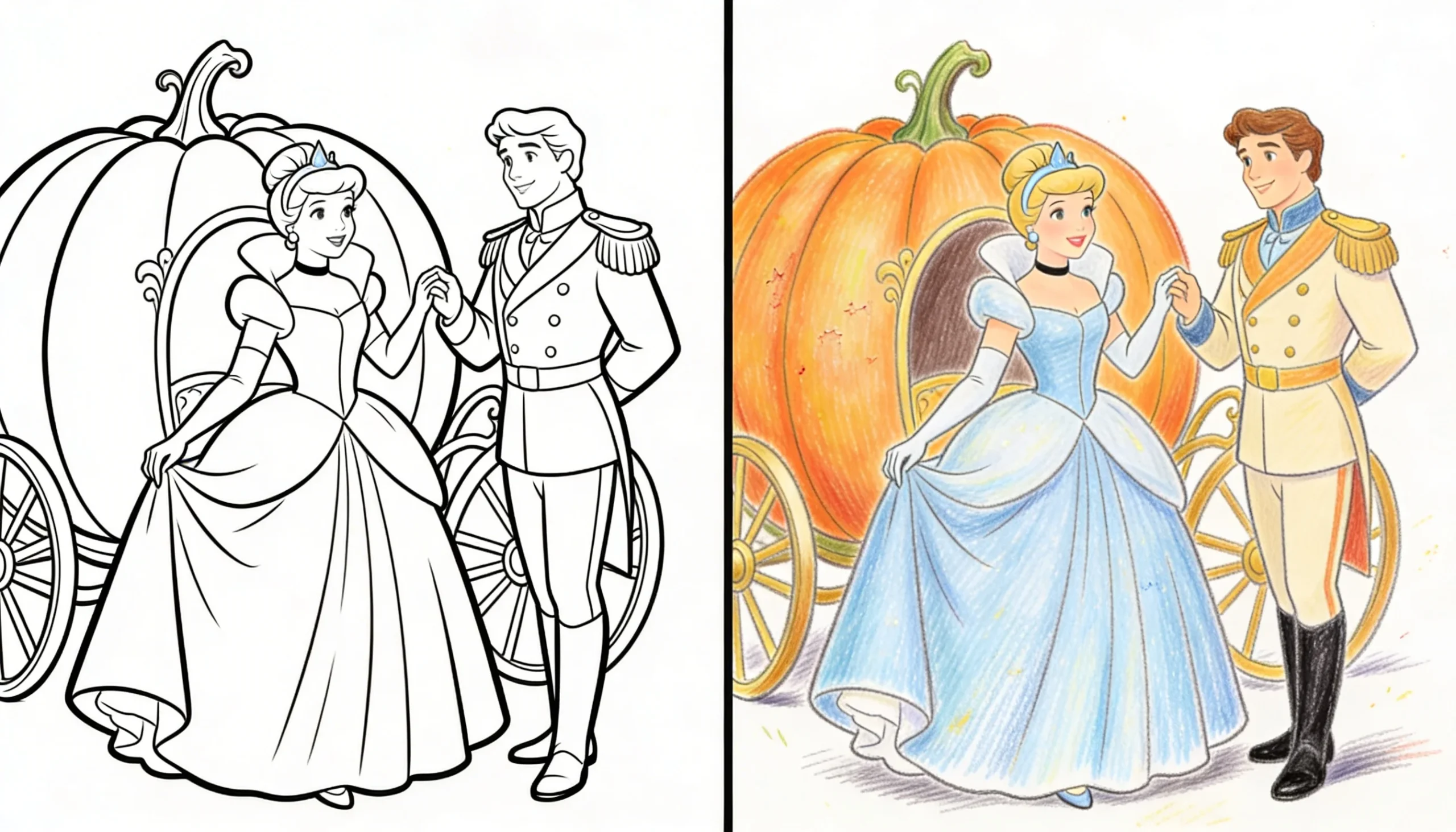cinderella coloring pages
