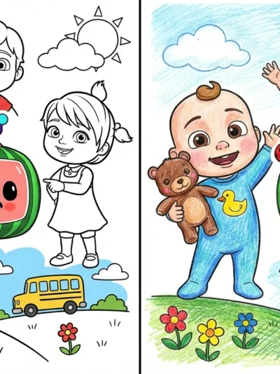 Cocomelon coloring pages
