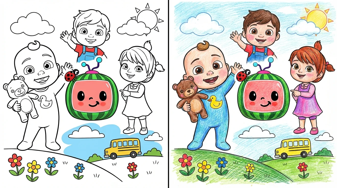 cocomelon coloring pages