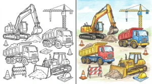 construction coloring pages