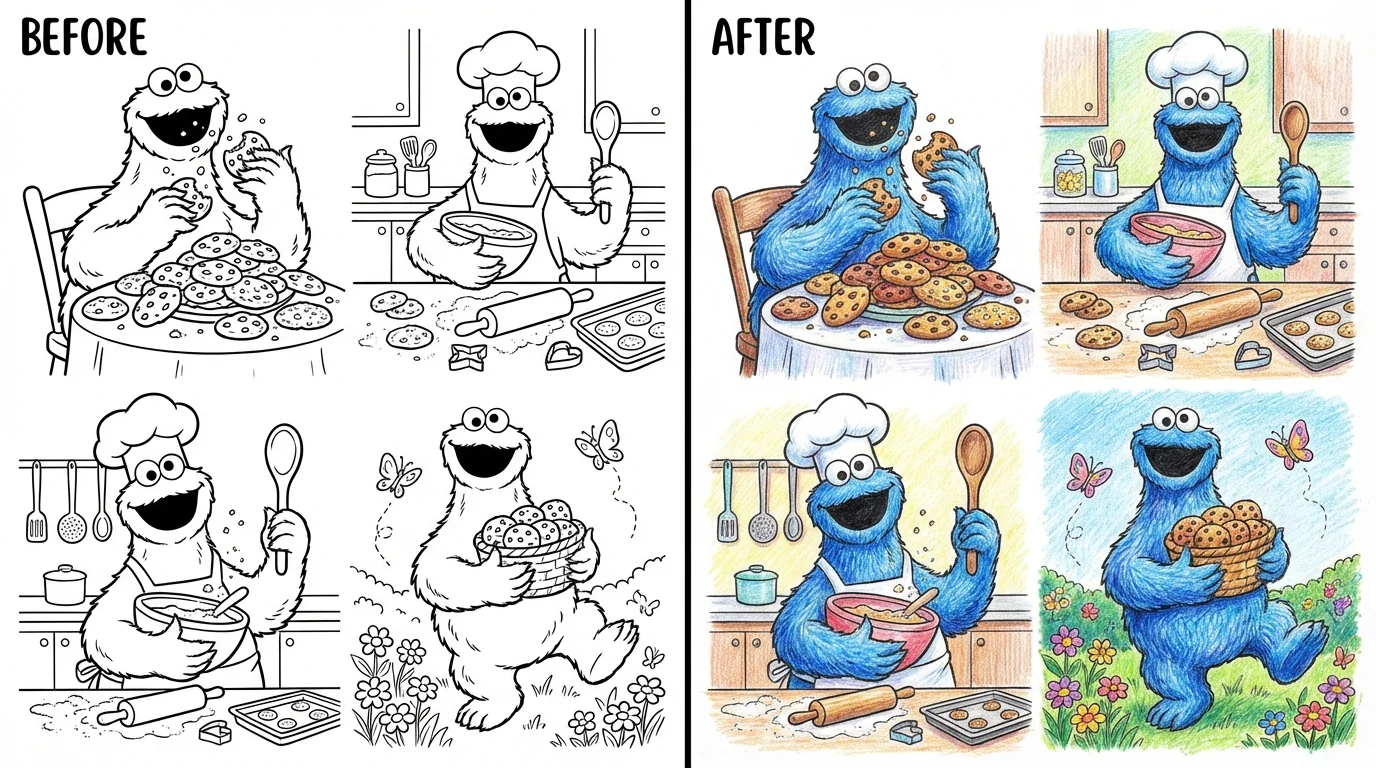 cookie monster coloring pages