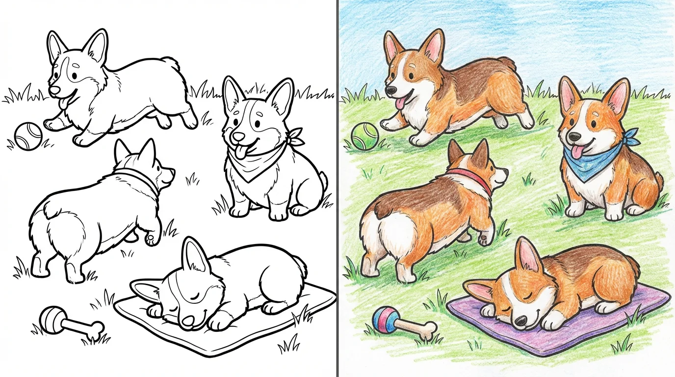 53 Corgi Coloring Pages (Free PDFs)