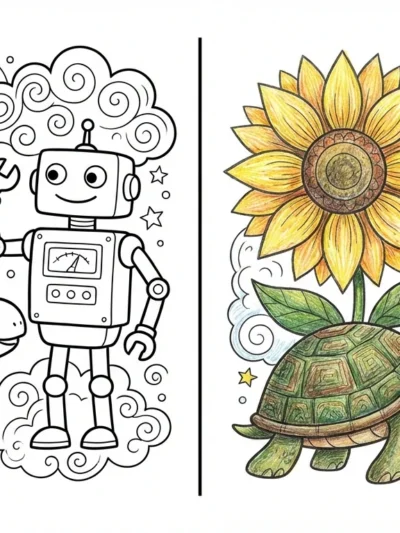 Creation coloring pages