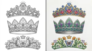 crown coloring pages