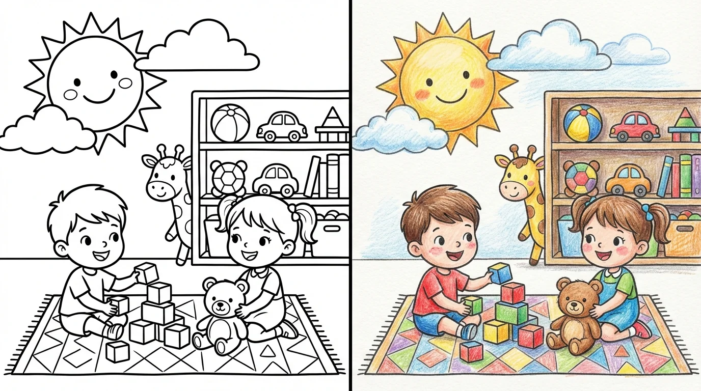 daycare coloring pages