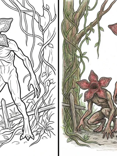 Demogorgon coloring pages