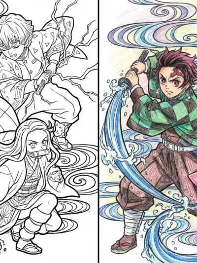 Demon Slayer coloring pages