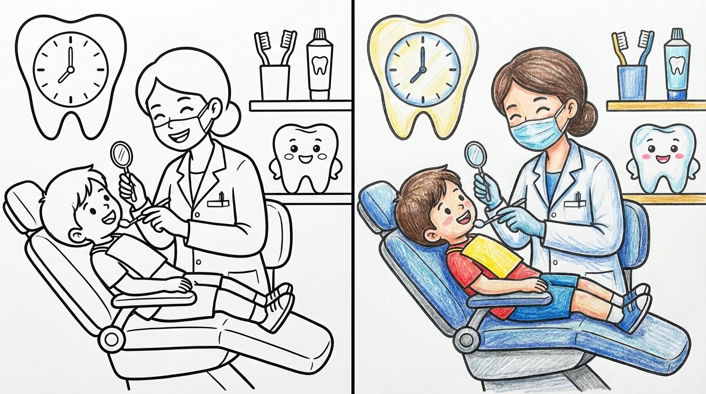 dentist coloring pages