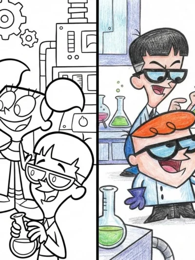 Dexter’s Laboratory coloring pages
