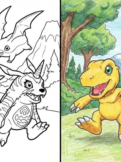 Digimon coloring pages