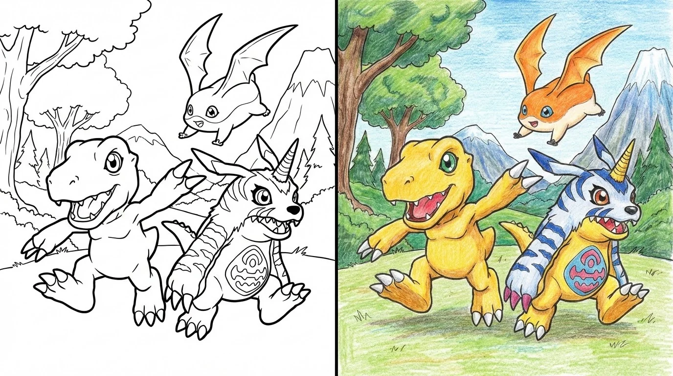 digimon coloring pages