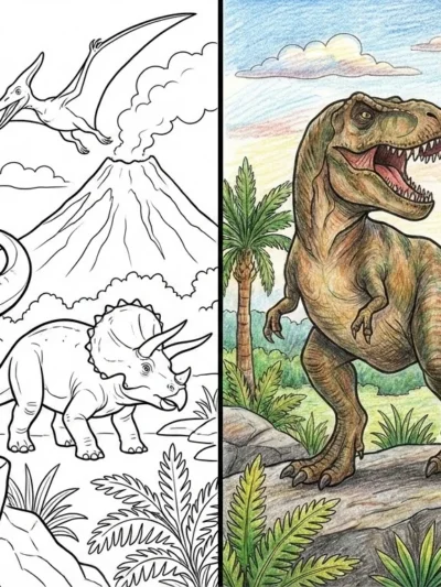 Dinosaur coloring pages