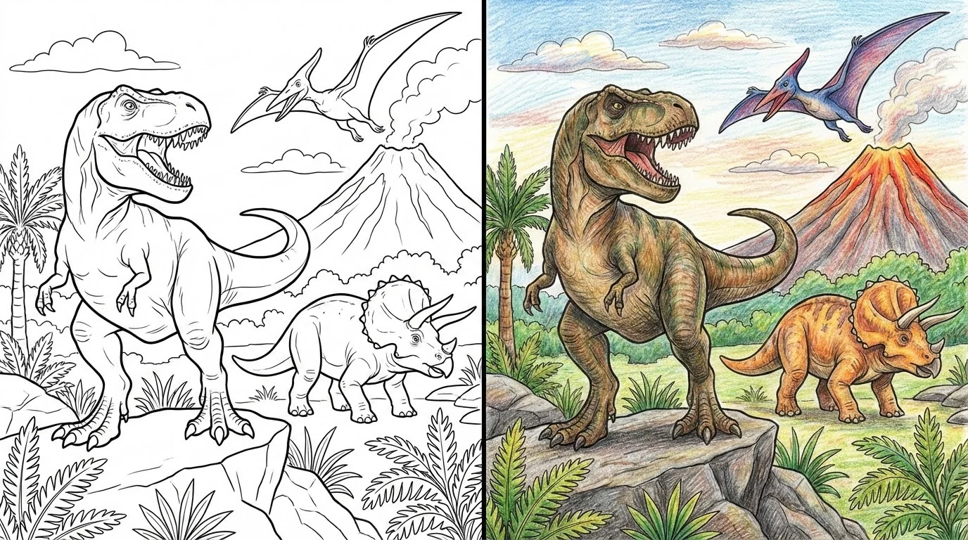 dinosaur coloring pages