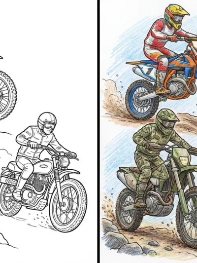 Dirt Bike coloring pages