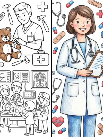 Doctor coloring pages