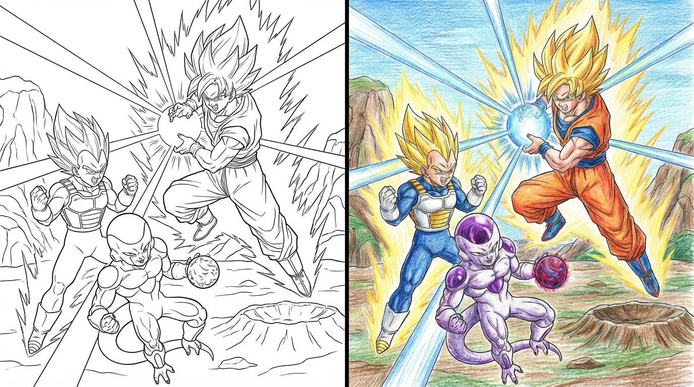 dragon ball z coloring pages