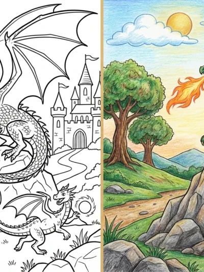 Dragon coloring pages