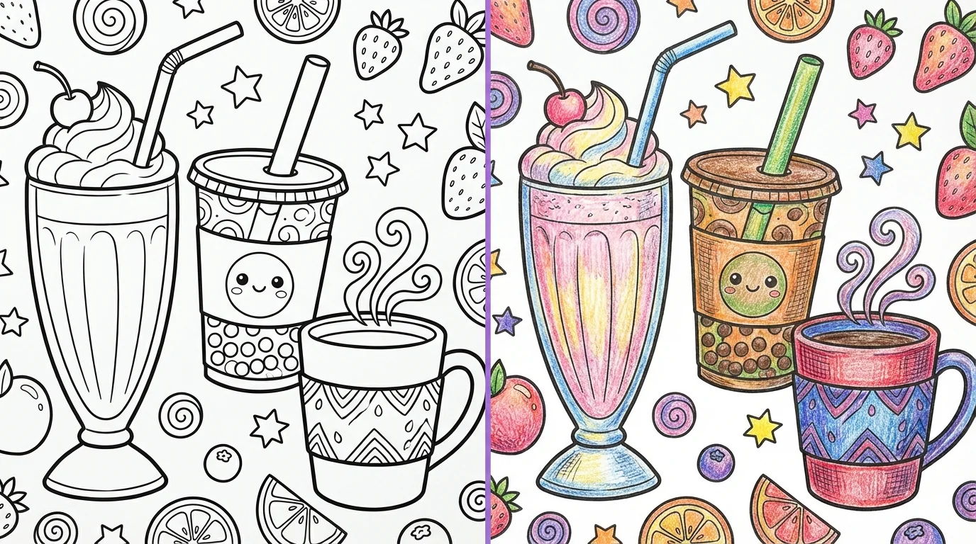 drink coloring pages