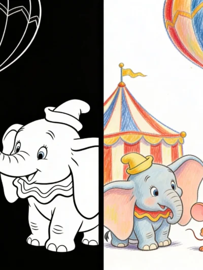 Dumbo coloring pages
