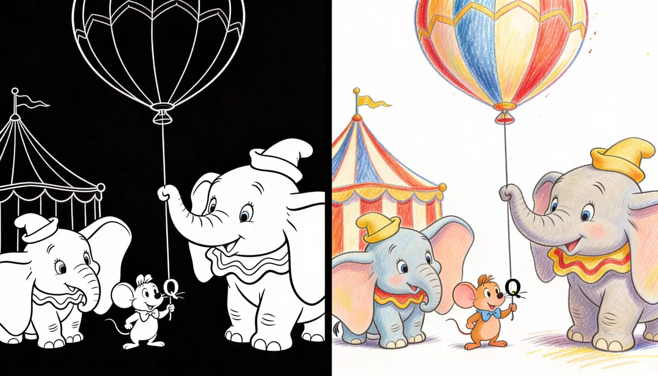 dumbo coloring pages