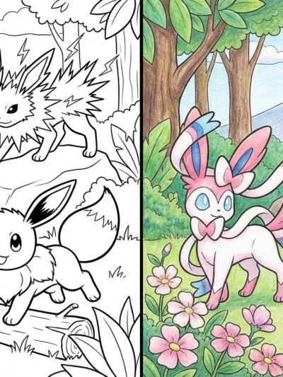 Eevee coloring pages
