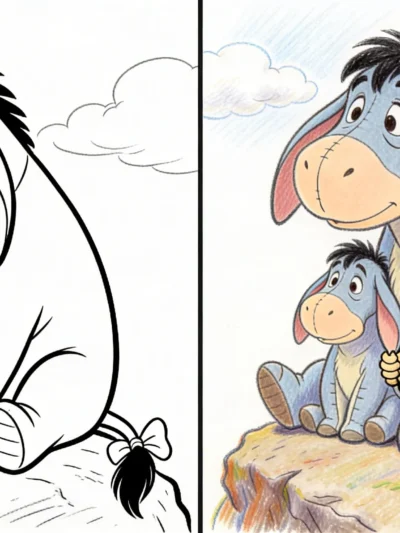 Eeyore coloring pages
