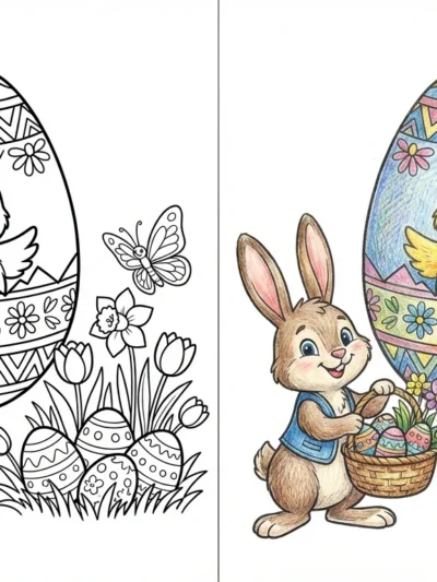 Egg coloring pages