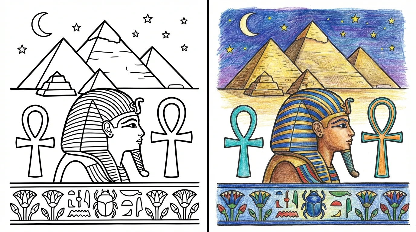 egypt coloring pages