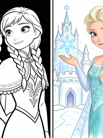 Elsa coloring pages
