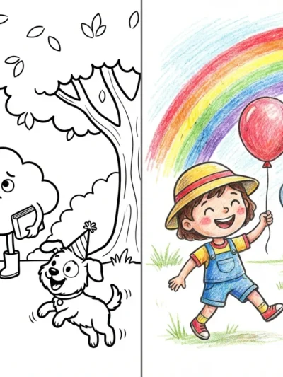 Emotions coloring pages