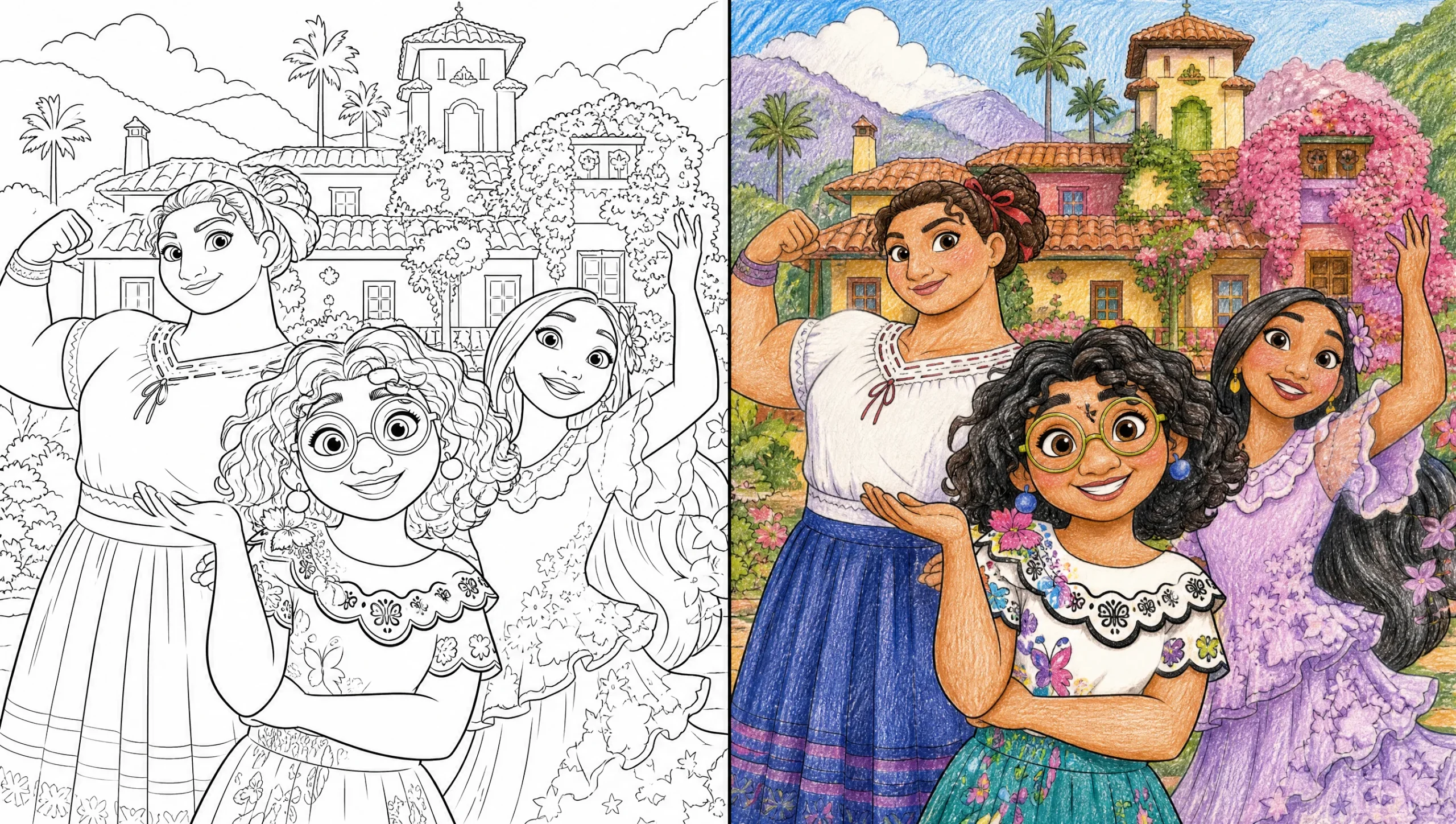 encanto coloring pages