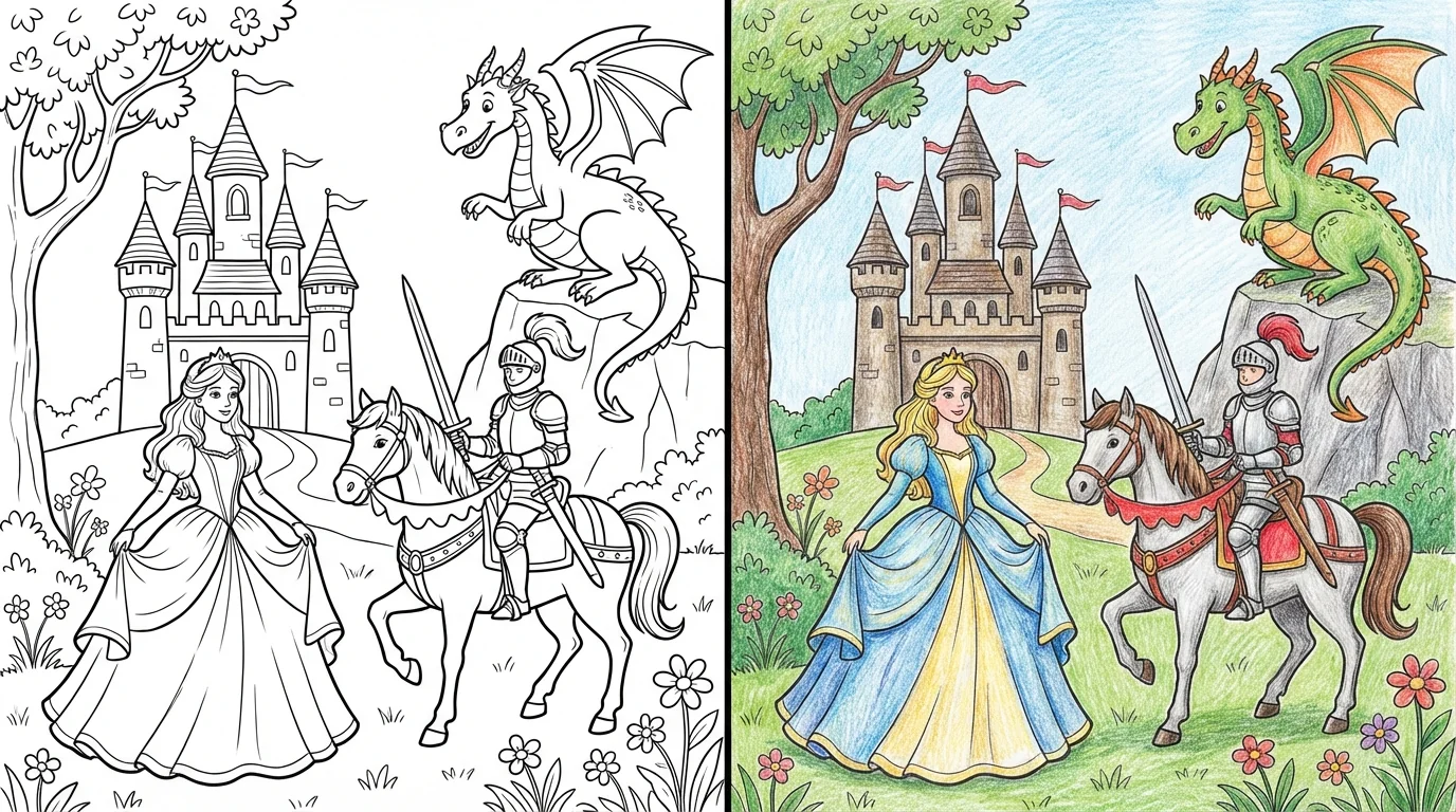 fairytale coloring pages
