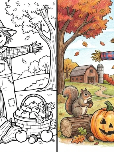 Fall coloring pages
