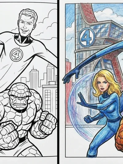 Fantastic Four coloring pages