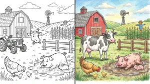 farm coloring pages
